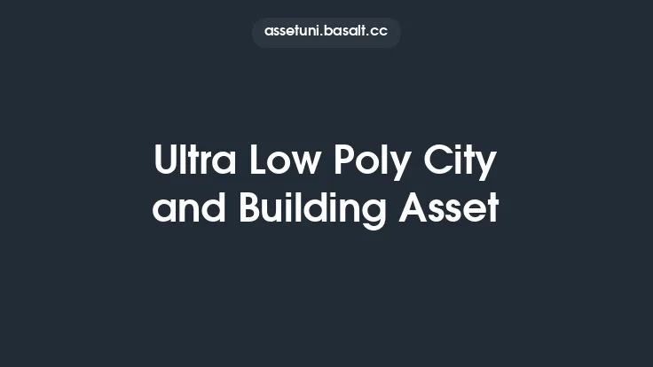 Ultra Low Poly City and Building Asset Thumbnail
