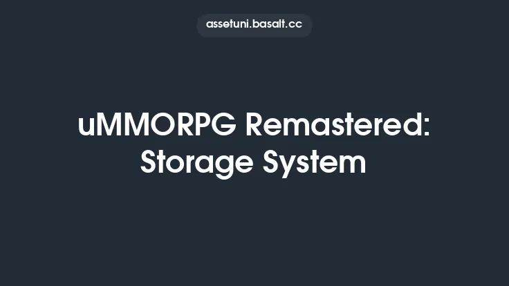 uMMORPG Remastered: Storage System Thumbnail