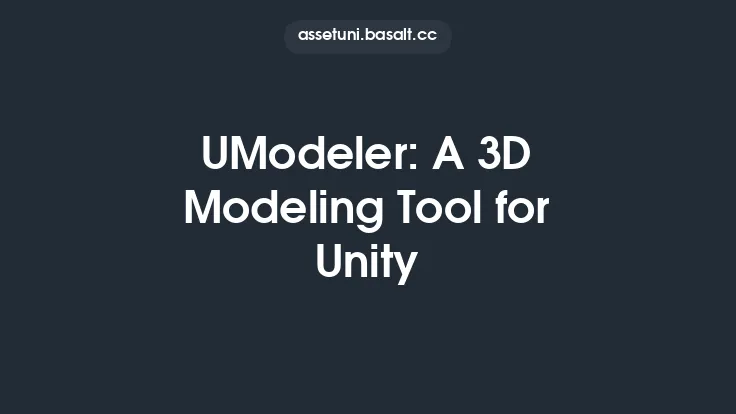 UModeler: A 3D Modeling Tool for Unity Thumbnail