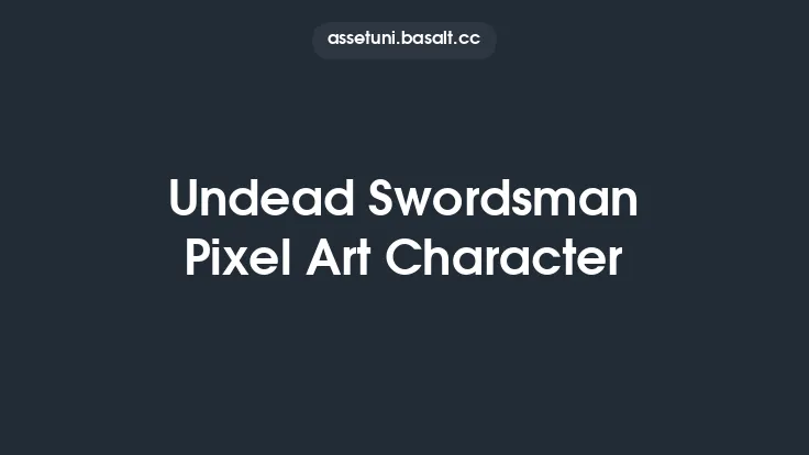Undead Swordsman Pixel Art Character Thumbnail