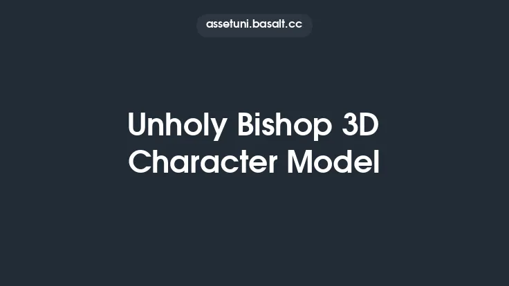 Unholy Bishop 3D Character Model Thumbnail
