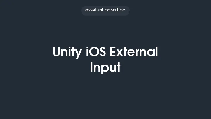 Unity iOS External Input Thumbnail