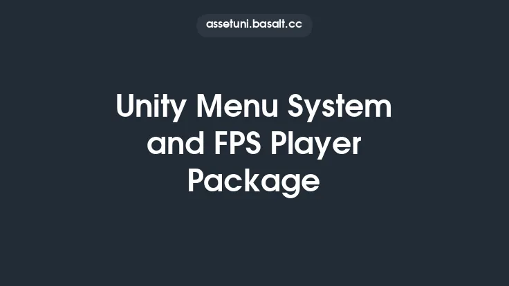 Unity Menu System and FPS Player Package Thumbnail
