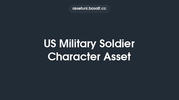 US Military Soldier Character Asset Thumbnail