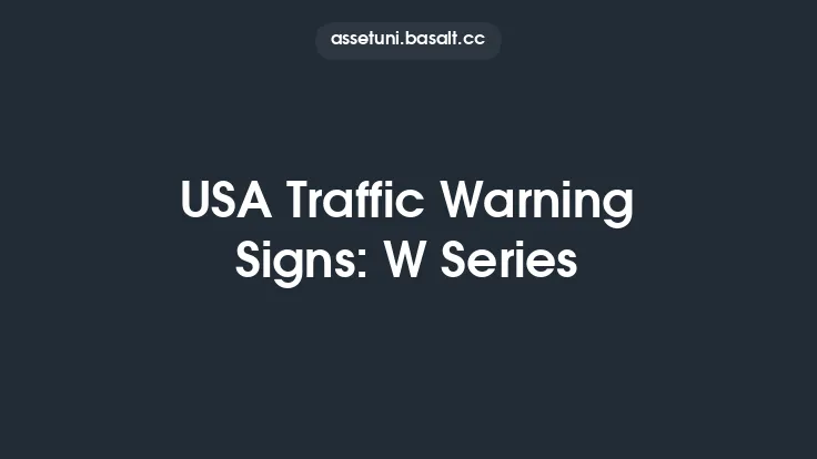 USA Traffic Warning Signs: W Series Thumbnail