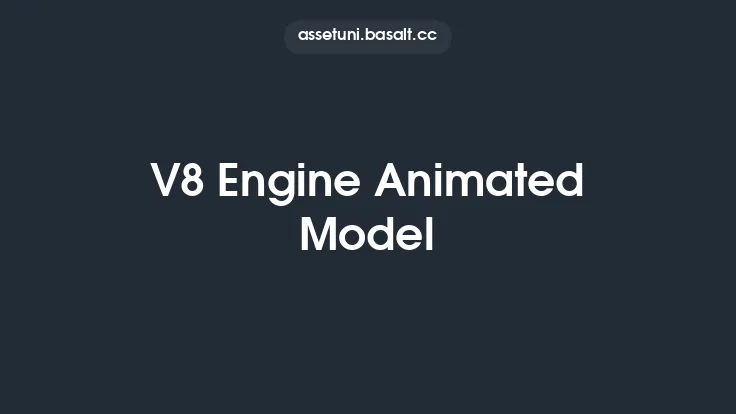 V8 Engine Animated Model Thumbnail