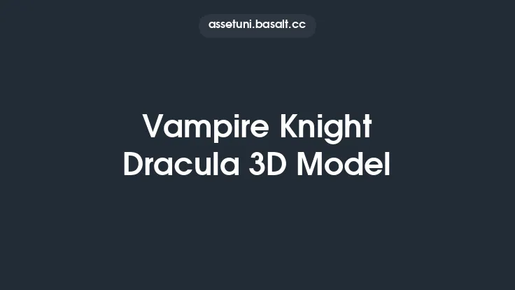 Vampire Knight Dracula 3D Model Thumbnail