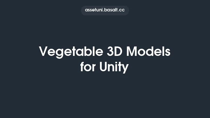 Vegetable 3D Models for Unity Thumbnail