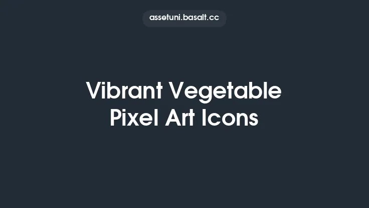 Vibrant Vegetable Pixel Art Icons Thumbnail