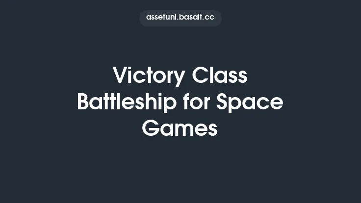 Victory Class Battleship for Space Games Thumbnail
