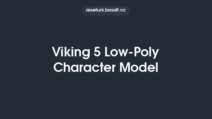 Viking 5 Low-Poly Character Model Thumbnail