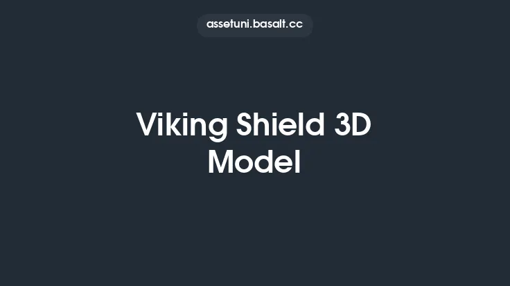 Viking Shield 3D Model Thumbnail