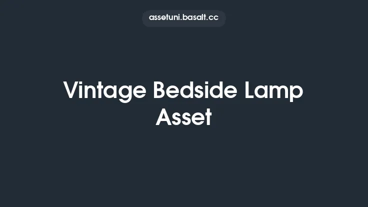 Vintage Bedside Lamp Asset Thumbnail
