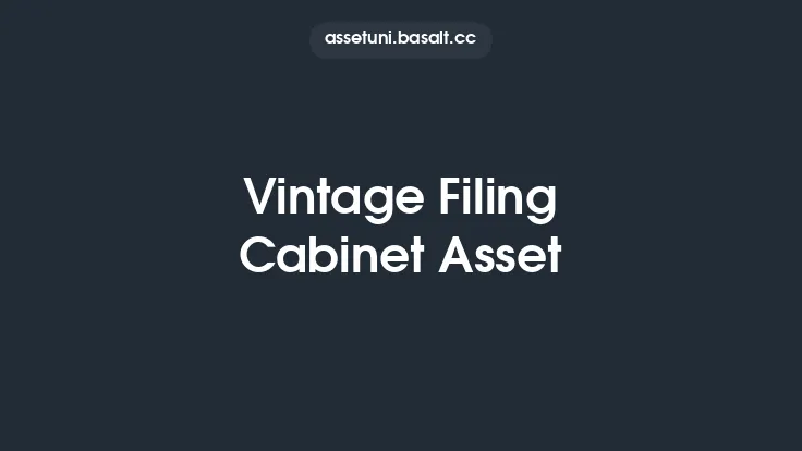Vintage Filing Cabinet Asset Thumbnail