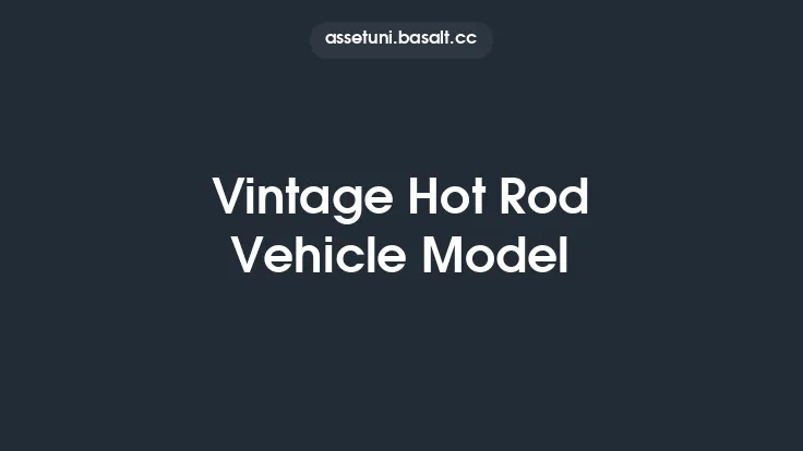 Vintage Hot Rod Vehicle Model Thumbnail