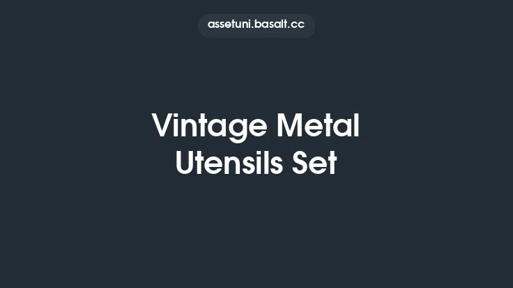 Vintage Metal Utensils Set Thumbnail