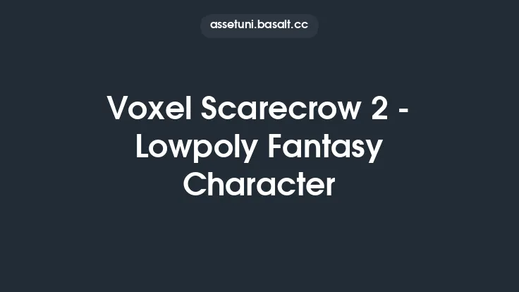 Voxel Scarecrow 2 - Lowpoly Fantasy Character Thumbnail