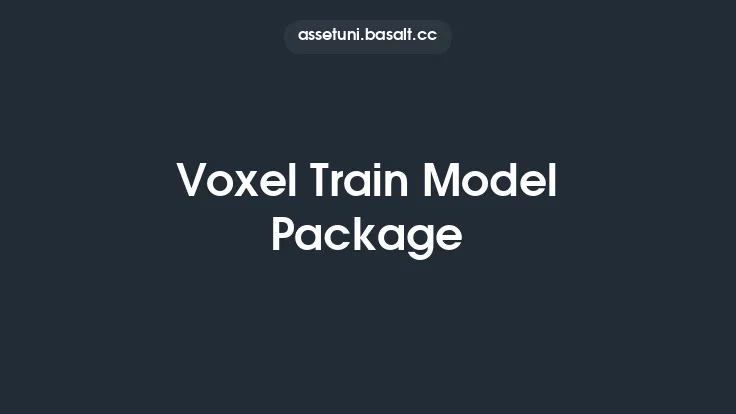 Voxel Train Model Package Thumbnail