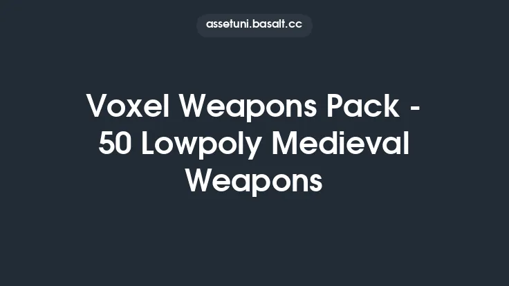 Voxel Weapons Pack - 50 Lowpoly Medieval Weapons Thumbnail