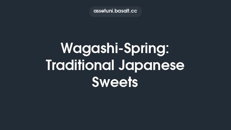 Wagashi-Spring: Traditional Japanese Sweets Thumbnail