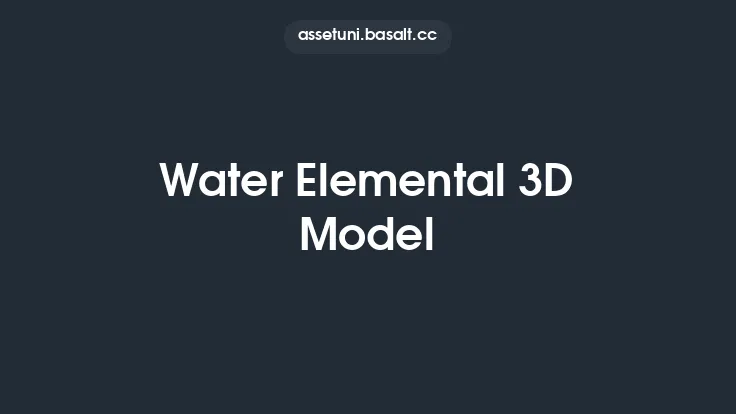Water Elemental 3D Model Thumbnail