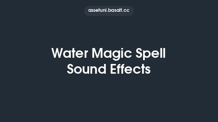 Water Magic Spell Sound Effects Thumbnail