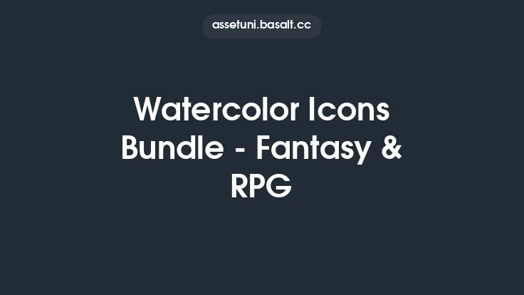 Watercolor Icons Bundle - Fantasy & RPG Thumbnail