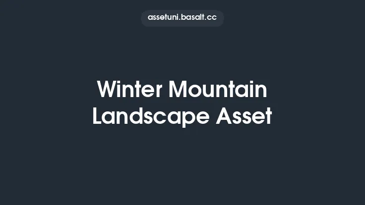 Winter Mountain Landscape Asset Thumbnail