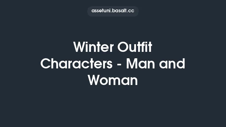 Winter Outfit Characters - Man and Woman Thumbnail