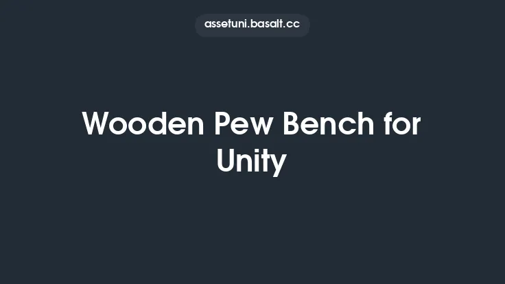 Wooden Pew Bench for Unity Thumbnail