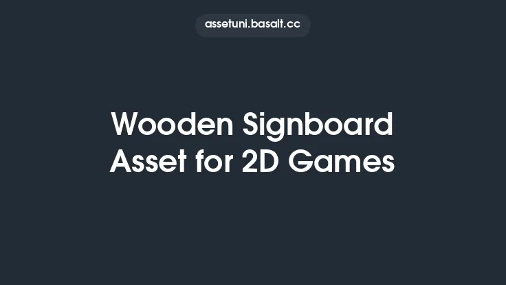 Wooden Signboard Asset for 2D Games Thumbnail