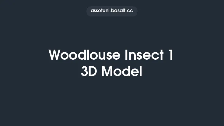 Woodlouse Insect 1 3D Model Thumbnail