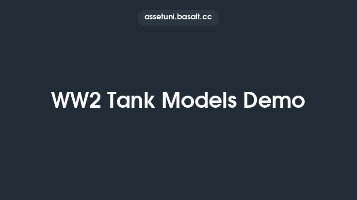 WW2 Tank Models Demo Thumbnail