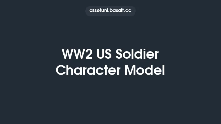 WW2 US Soldier Character Model Thumbnail
