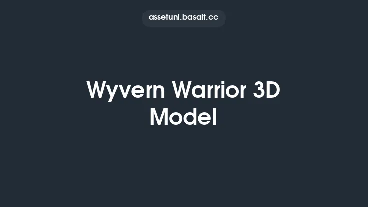 Wyvern Warrior 3D Model Thumbnail
