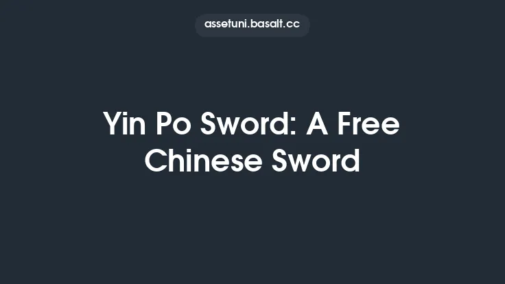 Yin Po Sword: A Free Chinese Sword Thumbnail