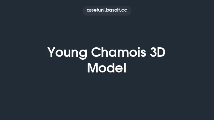 Young Chamois 3D Model Thumbnail