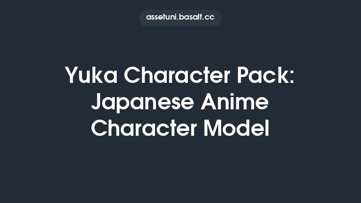 Yuka Character Pack: Japanese Anime Character Model Thumbnail