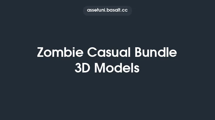 Zombie Casual Bundle 3D Models Thumbnail