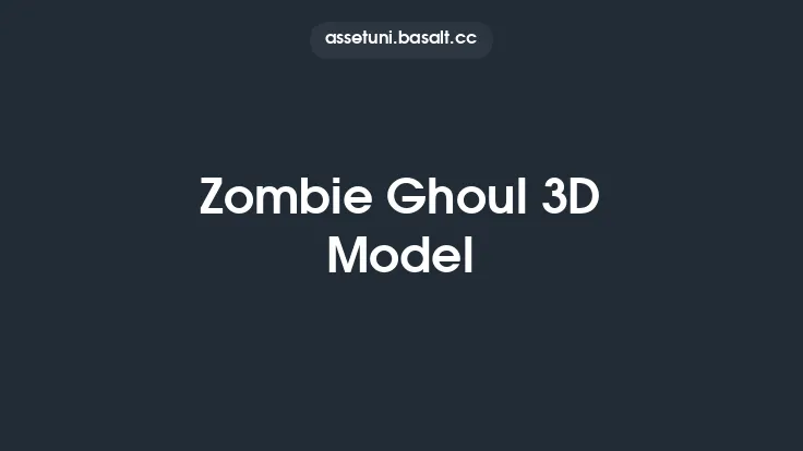 Zombie Ghoul 3D Model Thumbnail