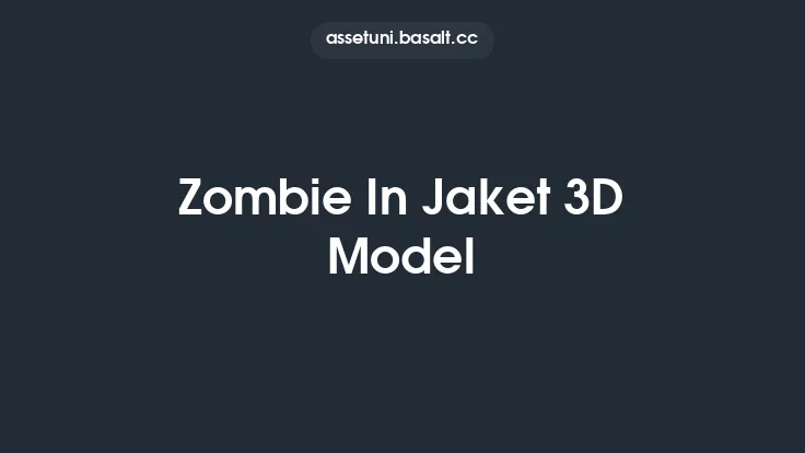 Zombie In Jaket 3D Model Thumbnail