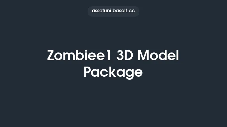 Zombiee1 3D Model Package Thumbnail